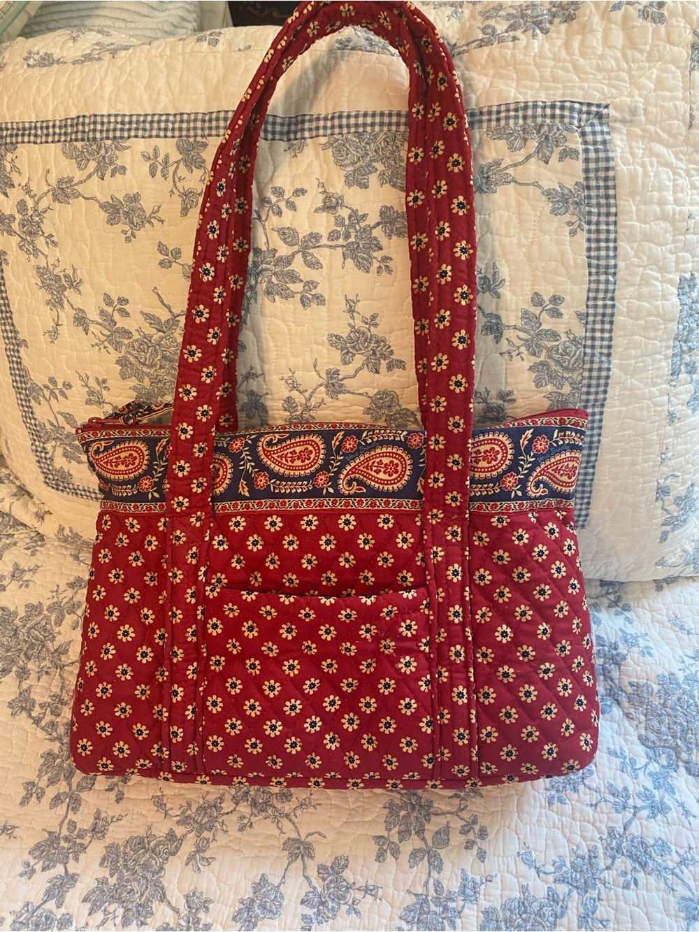 Vera Bradley Vintage Betsy Americana Shoulder Bag